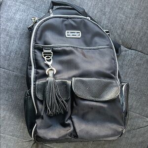 Kipling Black Backpack with Tassel Accent
